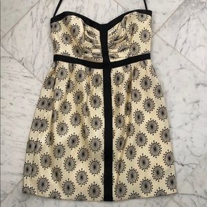 NEW Black & White Strapless Milly Cocktail Dress